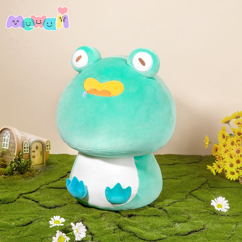 Mewaii Mushroom Family Frog Kawaii Plush Pillow Squish Toy