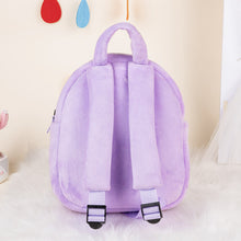 Load image into Gallery viewer, iFrodoll Personalized Deep Skin Tone Plush Backpack for Kids Purple