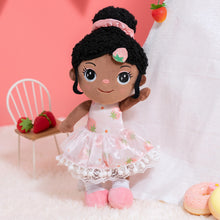 Load image into Gallery viewer, Soft Baby Doll Plush Toy, African American Doll Ballerina Doll for Girls