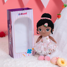 Load image into Gallery viewer, Soft Baby Doll Plush Toy, African American Doll Ballerina Doll for Girls