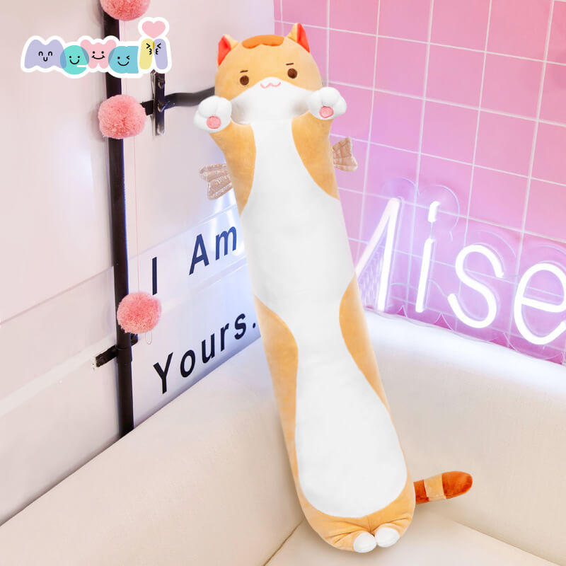 Mewaii™ Original Design Kitten Orange Stuffed Animal Kawaii Plush Pillow Squish Toy