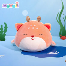 Load image into Gallery viewer, Mewaii Ocean Series Pink Whale Elk Stuffed Animal Kawaii Plush Pillow Squish Toy