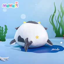 Load image into Gallery viewer, Mewaii Ocean Series Black Whale Cow Stuffed Animal Kawaii Plush Pillow Squish Toy