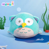 Mewaii Ocean Series Whale Owl Stuffed Animal Kawaii Plush Pillow Squish Toy